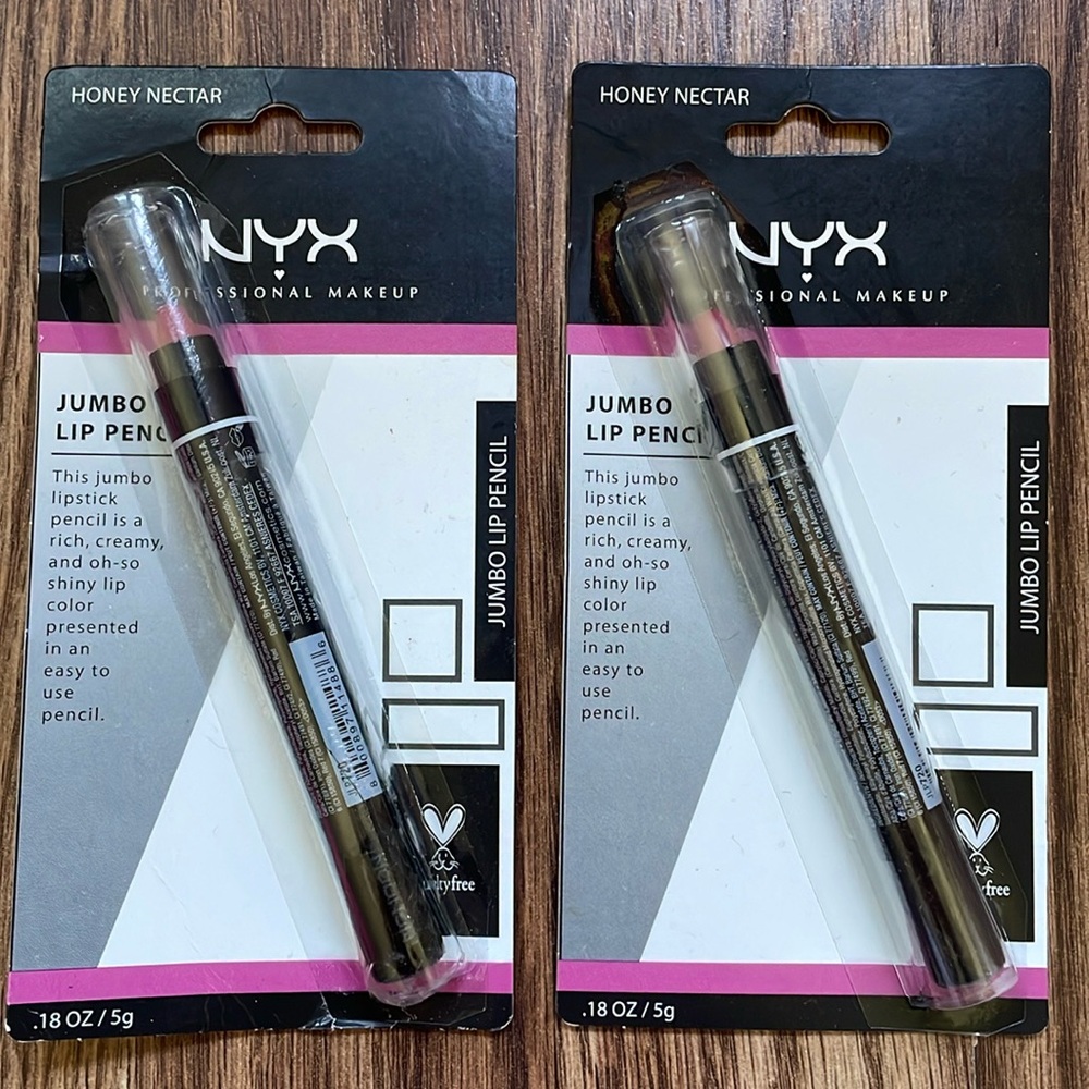 SET OF 2 NYX JUMBO LIP PENCIL lipstick in Honey Nectar